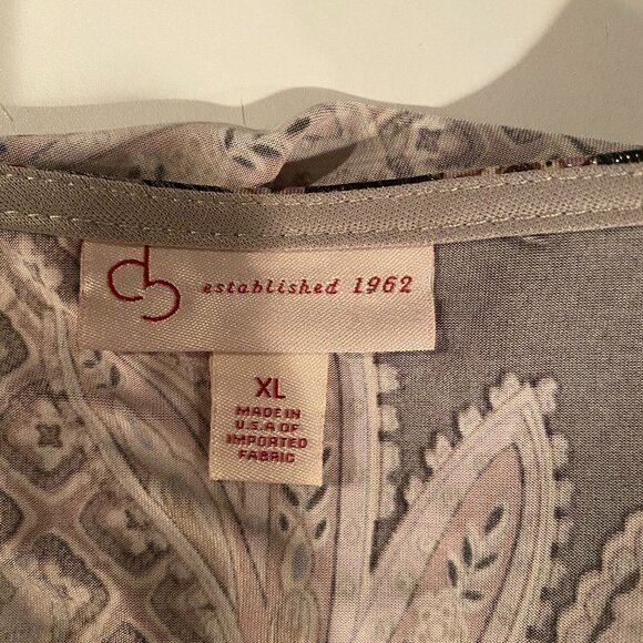 DB Established 1962 Metallic Blouse  - Size XL - Picture 6 of 8